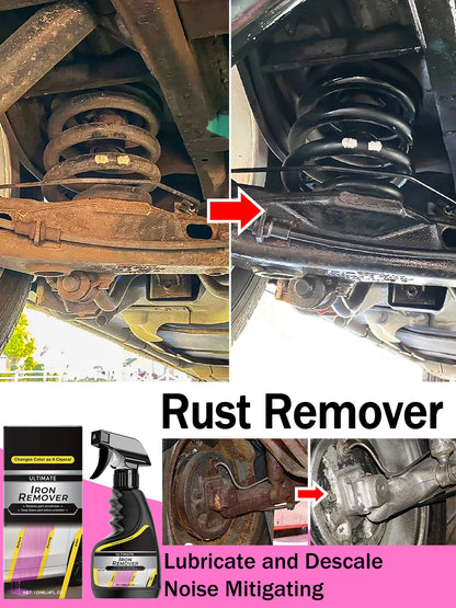 Car Rust Remover Spray – Quick Cleaner for Wheels, Exhaust Pipes & Metal Surfaces, Rust & Iron Powder Removal