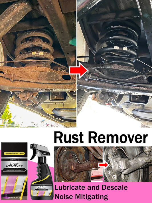 Car Rust Remover Spray – Quick Cleaner for Wheels, Exhaust Pipes & Metal Surfaces, Rust & Iron Powder Removal