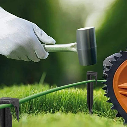 Robotic Lawn Mower Ground Pegs - 50/100PCS Boundary Cable Fixing Spikes for Garden Lawns