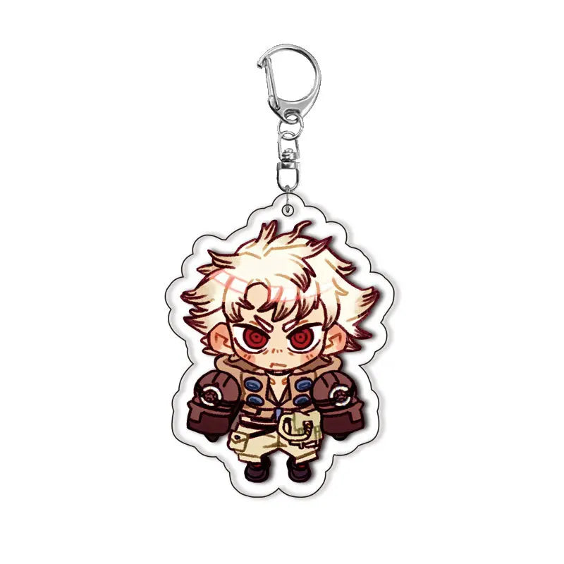 GACHIAKUTA Anime Acrylic Keychain - Zanka, Rudo & Enjin Backpack Pendant Keyring Fan Gift