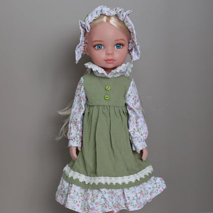 13-Inch Lifelike Girl Doll – Movable Figure with Clothes & Shoes, Realistic Toy Birthday Gift