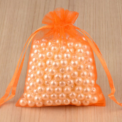 100pcs Organza Gift Bags – 7×9, 9×12, 10×15, 13×18cm Wedding & Jewelry Pouches