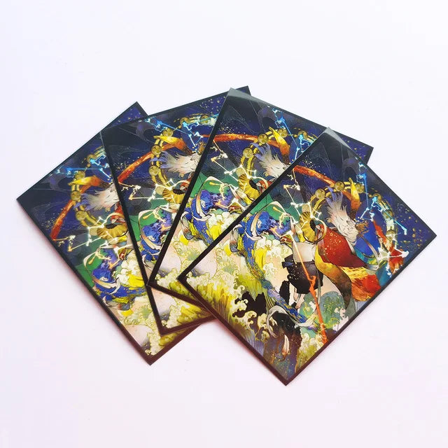 120PCS Black Lotus Card Sleeves – 66x91mm Double Sleeved for Anime, TCG, Magic, MTG, YGO & CFV Trading Cards