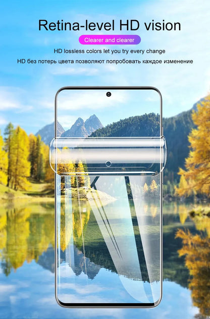 4Pcs Hydrogel Screen Protector for Samsung Galaxy S23/S22/S21/S20/S10/Ultra/Plus/FE/A14/A23/A34/A54