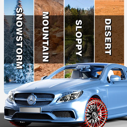 AIVC Anti-Skid Snow Chains - Universal Emergency Lockout Artifact for Car and Motorcycle Wheels, Suitable for Winter and Rough Terrain