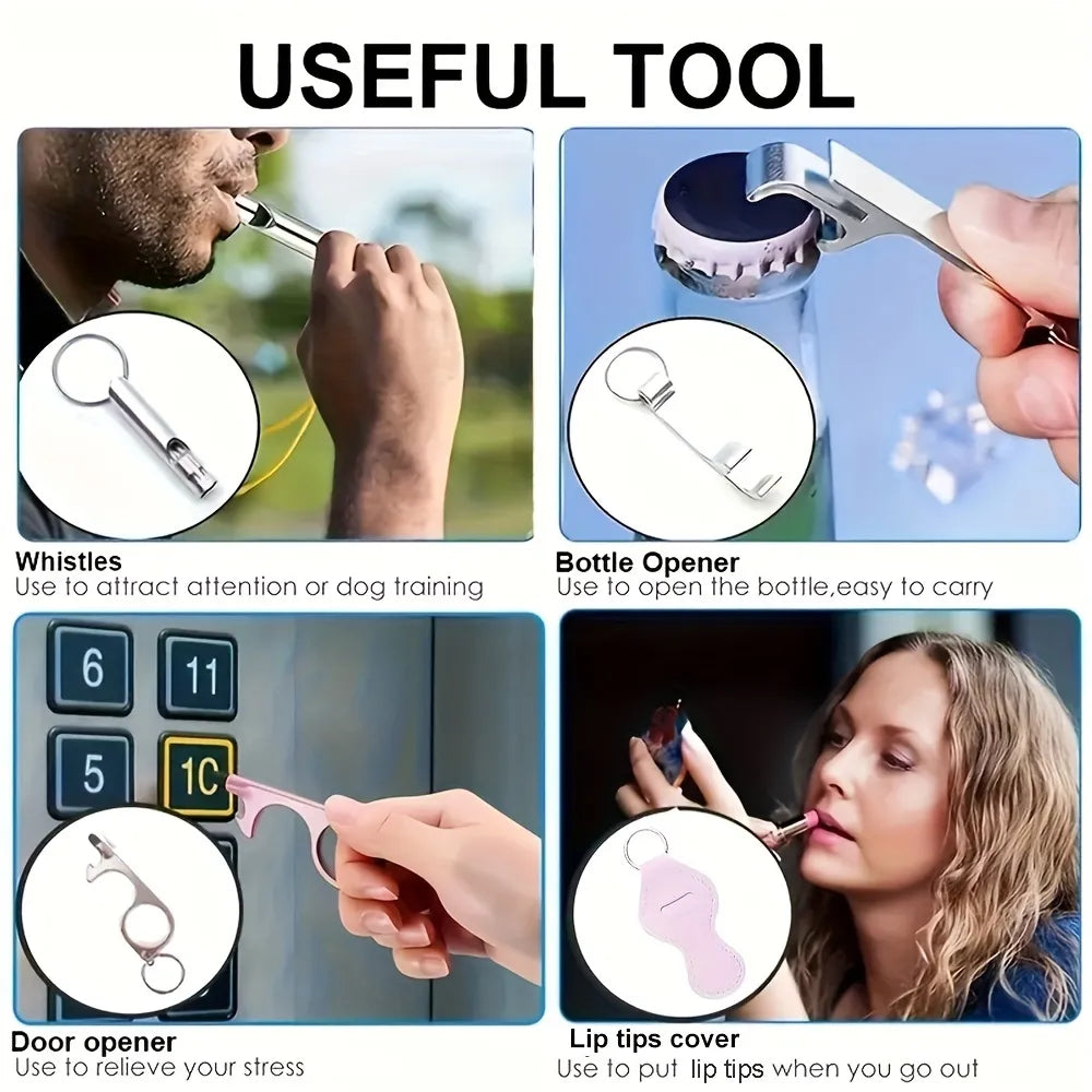Women's Personal Safety Keychain Alarm Set - Full Protective Keychain Accessories with Personal Alarm for Enhanced Security