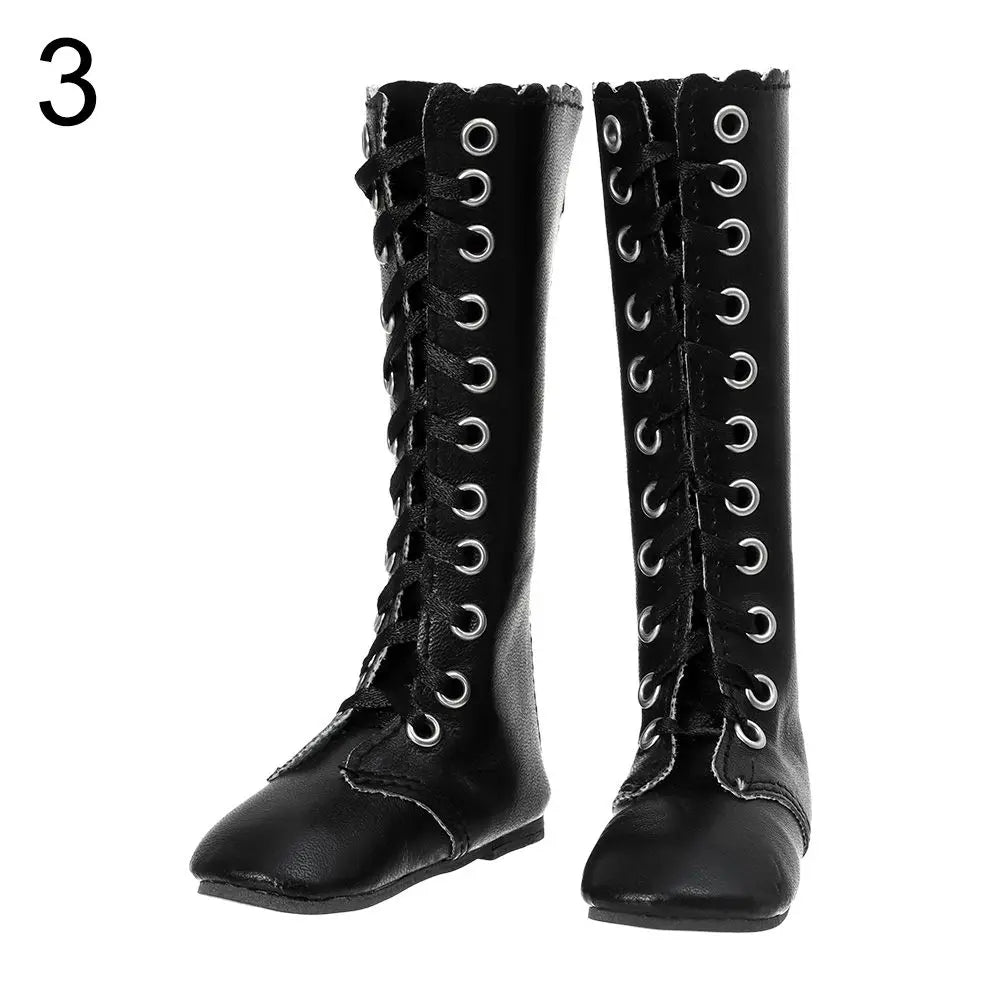 BJD Doll Accessories 60cm – 1/3 Scale 7.5cm High Heel Boots & Sandals for Girl Dolls, Dress-Up Playhouse Toy Shoes