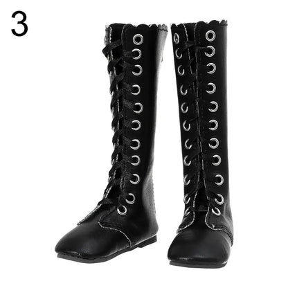 BJD Doll Accessories 60cm – 1/3 Scale 7.5cm High Heel Boots & Sandals for Girl Dolls, Dress-Up Playhouse Toy Shoes