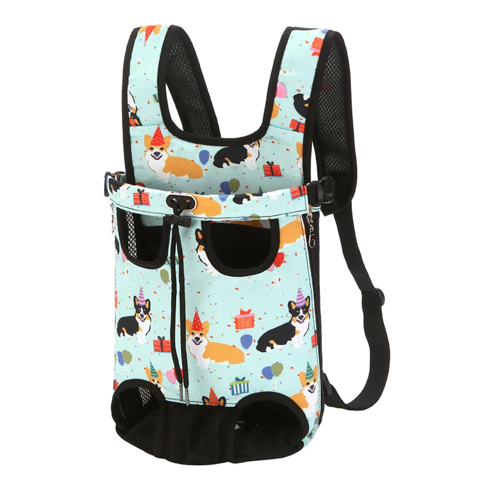 Adjustable Cat Carrier Bag – Double Shoulder Pet Backpack, Portable Travel, Outdoor, Camping & Hiking Bag for Cats and Small Dogs