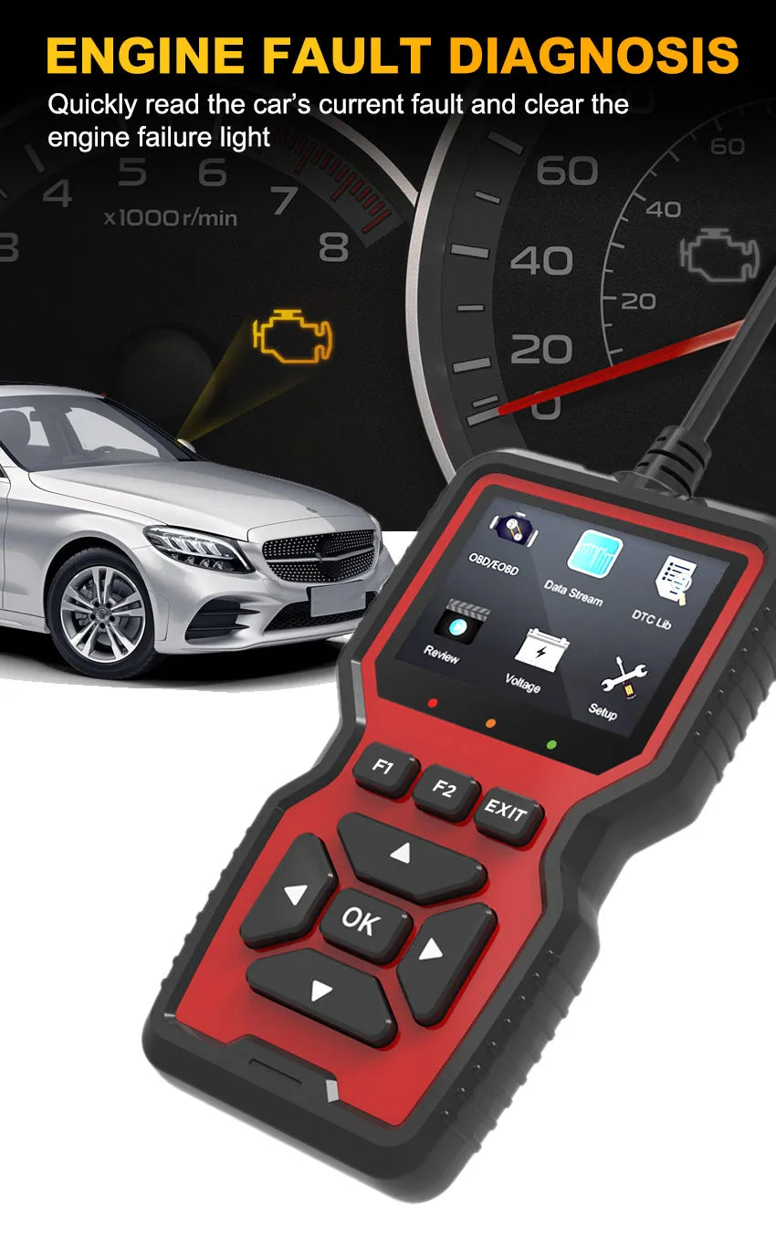 V519 Professional OBD2 Scanner – EML327 Car Diagnostic Tool & Code Reader for Troubleshooting