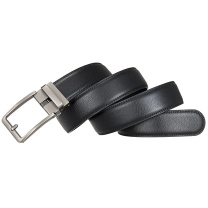 Click Belts for Men — Luxury Designer Genuine Leather Belt with Automatic Buckle, High-Quality Fashion Waist Strap