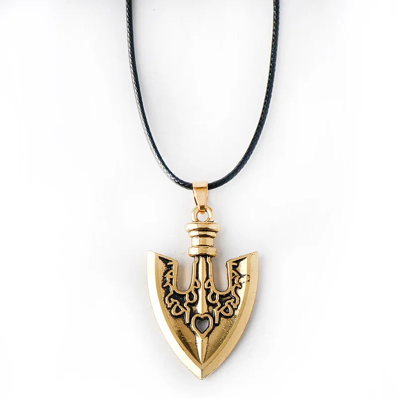JoJo’s Bizarre Adventure Kujo Jotaro Arrow Keychain - Golden Metal Anime Choker Charm Gift