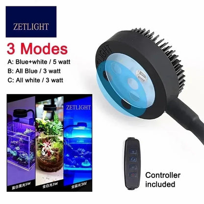 Zetlight M1 LED Aquarium Light – Full Spectrum Nano LED Lamp for Saltwater Marine Fish Tanks, Coral Reefs & Plants