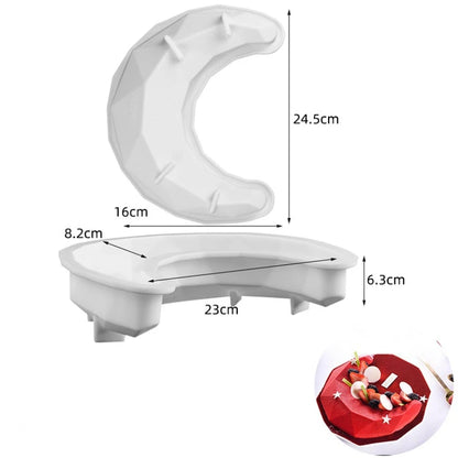 Fruit & Heart Silicone Cake Mold — Geometry Chocolate, Ice Cube, Biscuit & Jelly DIY Baking Set for Pudding & Birthday Gifts