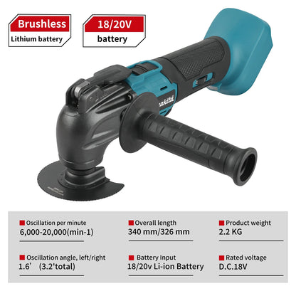 Makita 18V Brushless Quick-Release Oscillating Multi-Function Tool – Electric Trimmer Renovator