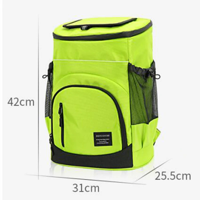 30L Insulated Cooler Backpack – Large Capacity 36 Cans Thermal Leak-Proof Cooler Bag for Travel, Beach, Picnic & Food Storage Beer Ice Pack Bag
