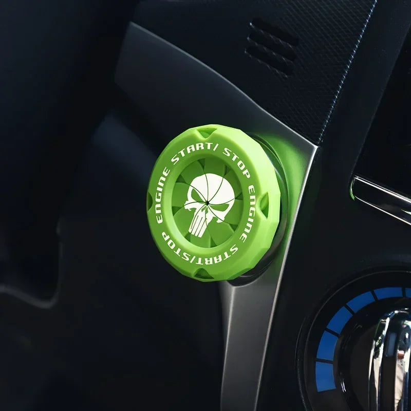 Car One-Key Start/Stop Button Cover – Engine Ignition Protective Sticker for Car & Motorcycle Interior Decoration