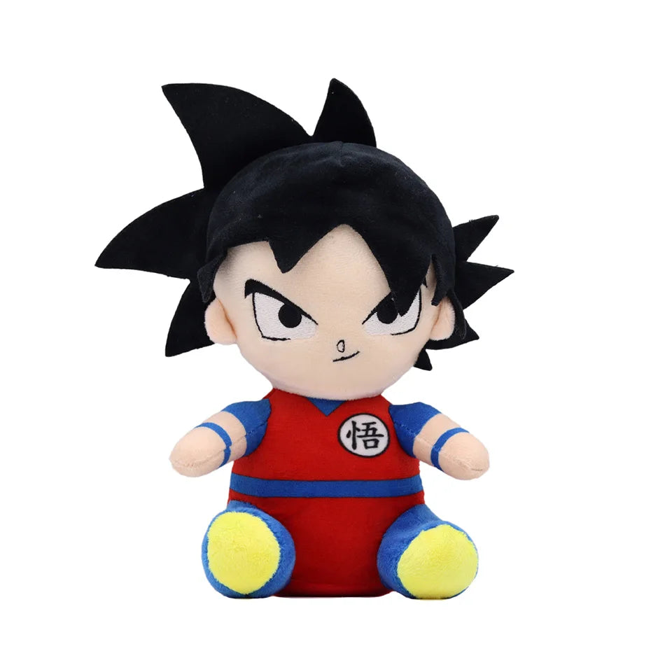 20cm Dragon Ball Anime Plush Toys - Super Saiyan Goku, Vegeta, Piccolo, Trunks and Gohan Stuffed Dolls