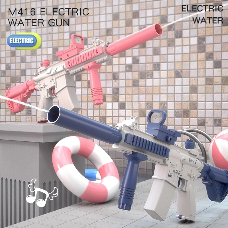 M416 Electric Water Gun – Full Automatic Shooting Toy for Kids, Boys, Girls & Adults, Summer Beach Outdoor Fun Gift