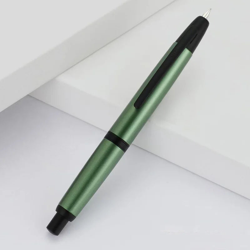 JinHao 10 Matte Black Fountain Pen — F/EF Nib Writing Pen for Office, School & Gifts