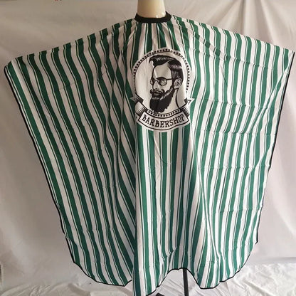 Retro Hairdressing Cape – Waterproof Patterned Salon Barber Gown, Professional Hair Stylist Cutting Apron