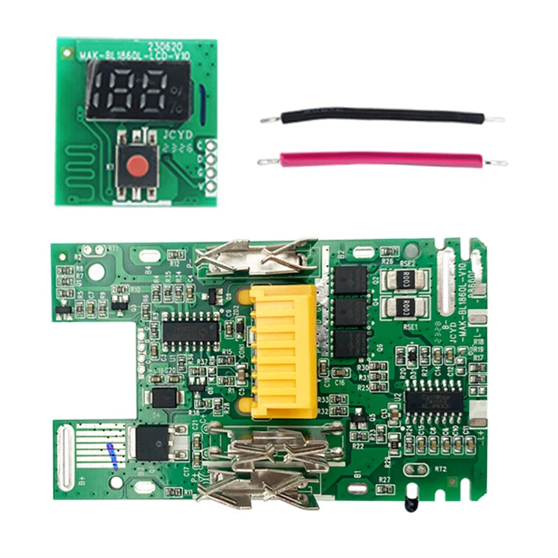 BL1830 Li-ion Battery Case with Charging Protection Circuit Board PCB and LED Digital Indicator for Makita 18V 6.0Ah Housing Shell