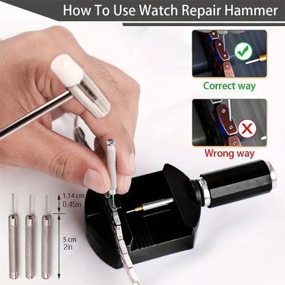 Universal Watch Strap Remover Tool: Metal Bracelet Intercept Removal and Steel Strap Belt Installation - Watch Repair Tools
