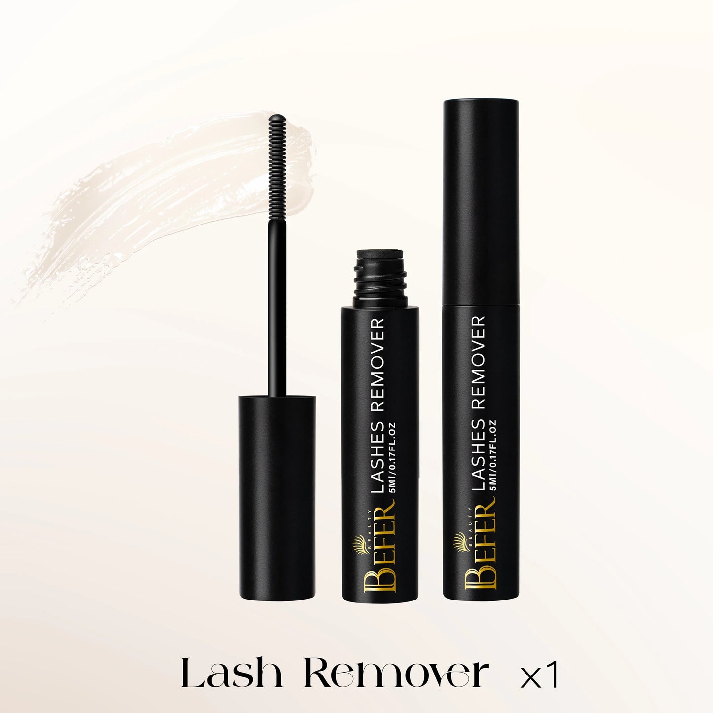 BEFER 2-in-1 Eyelash Glue & Remover — Waterproof Lash Adhesive for Strong, Long-Lasting Eyelashes