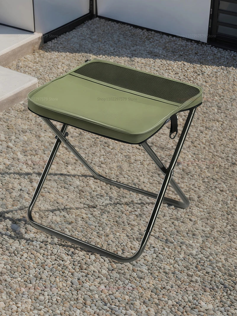 Portable Foldable Backpack Stool — Lightweight Compact Camping Chair for Hiking, Fishing, Picnic & Outdoor Travel