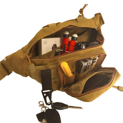 Tactical Waist Pack for Men | Military Nylon Hiking Phone Pocket | Outdoor Sport Army Molle Pack | Hunting Climbing Camping Belt Bag