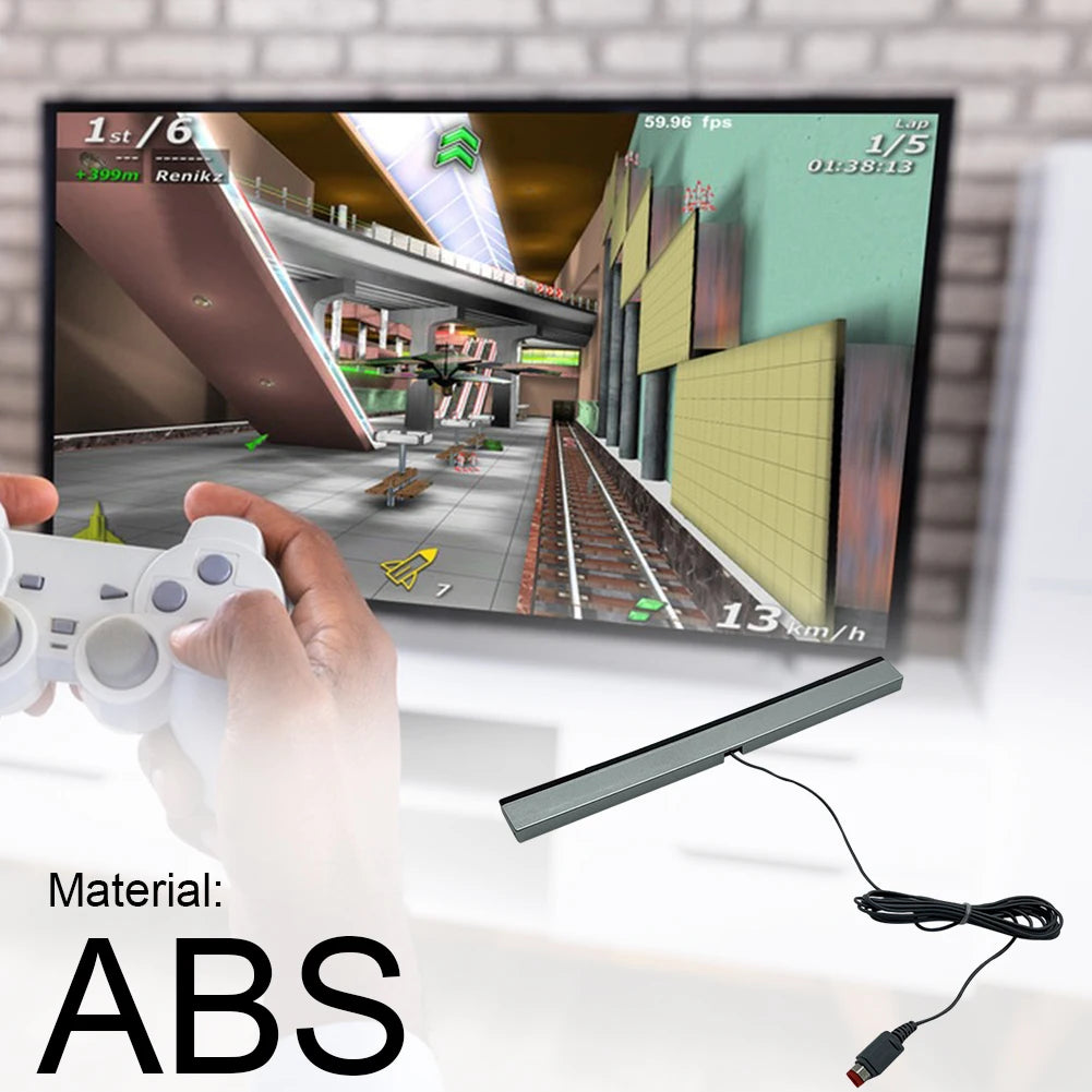 Wired IR Sensor Bar for Nintendo Wii – Motion Receiver with Extension Cord