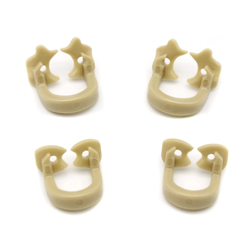 4Pcs/Box Dental Rubber Dam Clamps – Autoclavable Resin Barrier Clips for Dentist Tools, 134°C Safe
