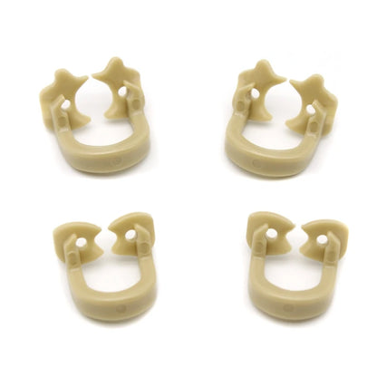 4Pcs/Box Dental Rubber Dam Clamps – Autoclavable Resin Barrier Clips for Dentist Tools, 134°C Safe