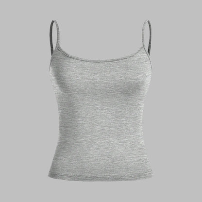 Women’s Slim Strap Tank Top – Breathable Summer Sleeveless Casual Top