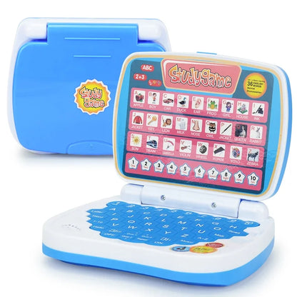 Kids English Learning Laptop Toy – Educational Computer for Boys & Girls with ABC, Numbers, Words, Spelling, Math & Music