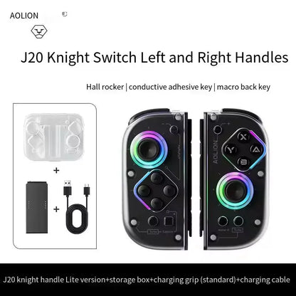 Aolion J20 Knight Wireless Gamepad — Motion-Sensing Custom Joystick for NS Joycon, Left & Right Switch Game Accessories