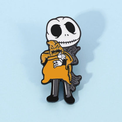 Nightmare Before Christmas Enamel Pin - Metal Lapel Badge for Backpacks, Jeans & Clothing Accessories
