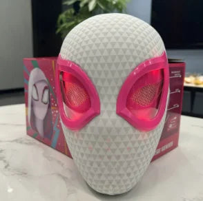 Miles Spider-Man 1:1 Electronic Mask - Moving Glowing Eyes with Ring Control for Cosplay, Collectors & Fans