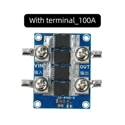 Ideal Diode Module 40A 65A 100A - No-Ground Anti-Reverse Current & Backfeed Protection for Solar and Battery Power Systems