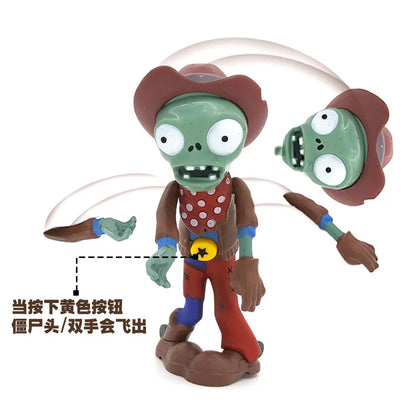 Plants vs Zombies Pea Shooter Action Figure — PVZ Boss Toy Doll Shooting Dave Allstar Gift for Kids