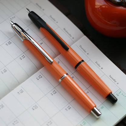 MAJOHN A2 Press Fountain Pen - Retractable EF Nib 0.4mm Resin Ink Pen with Converter, Lighter than A1, Perfect for Writing and Christmas Gift
