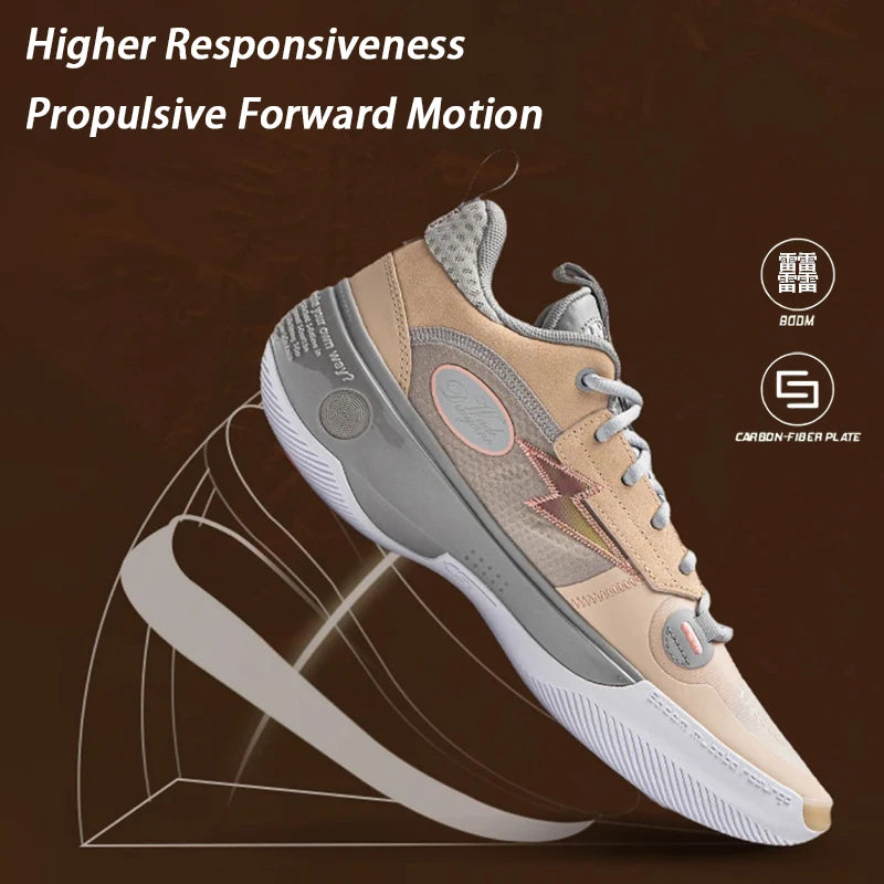 Li-Ning WAY OF WADE 10 LOW Basketball Shoes - Professional Carbon Plate Sneakers with Cushioning & Support
