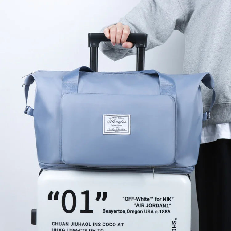 Large Capacity Travel Bag — Expandable, Waterproof, Foldable Luggage Organizer