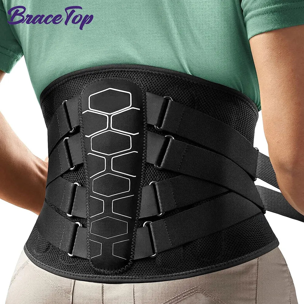 Lower Back Support Brace for Pain Relief – Adjustable Lumbar Support Belt for Work Lifting, Scoliosis & Waist Stabilization Comfort Wrap