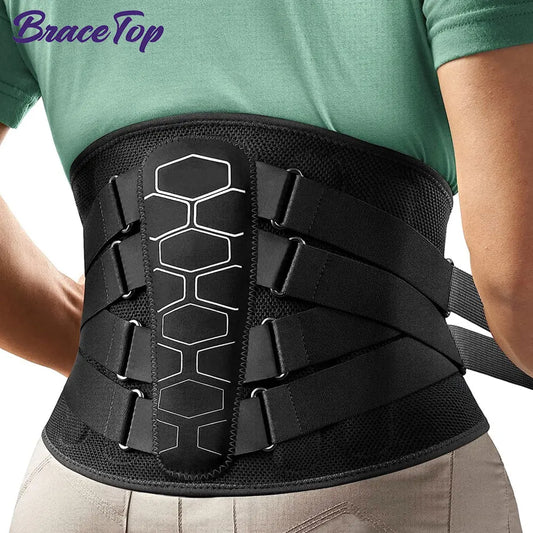 Lower Back Support Brace for Pain Relief – Adjustable Lumbar Support Belt for Work Lifting, Scoliosis & Waist Stabilization Comfort Wrap