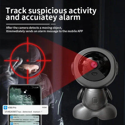 8MP WiFi Security Camera - Indoor HD PTZ Smart Home Surveillance with Auto Tracking, Night Vision & Baby/Pet Monitor