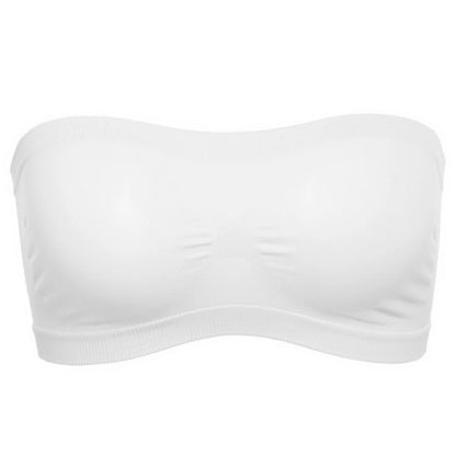 Women’s Strapless Seamless Tube Top – Wireless Anti-Slip Bandeau Bra for Summer
