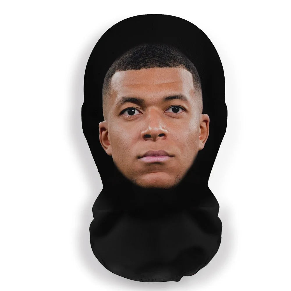 3D Printed Kanye Mask – Elastic Mesh Full Face Cosplay & Party Hood for Men & Women, Hip Hop Streetwear Balaclava