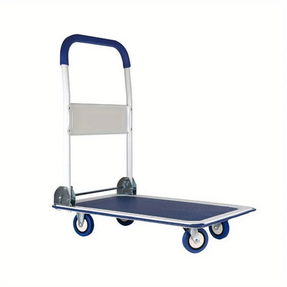 Folding Hand Truck Dolly Cart – 330lbs Capacity, Luggage Trolley with Wheels for Easy Moving