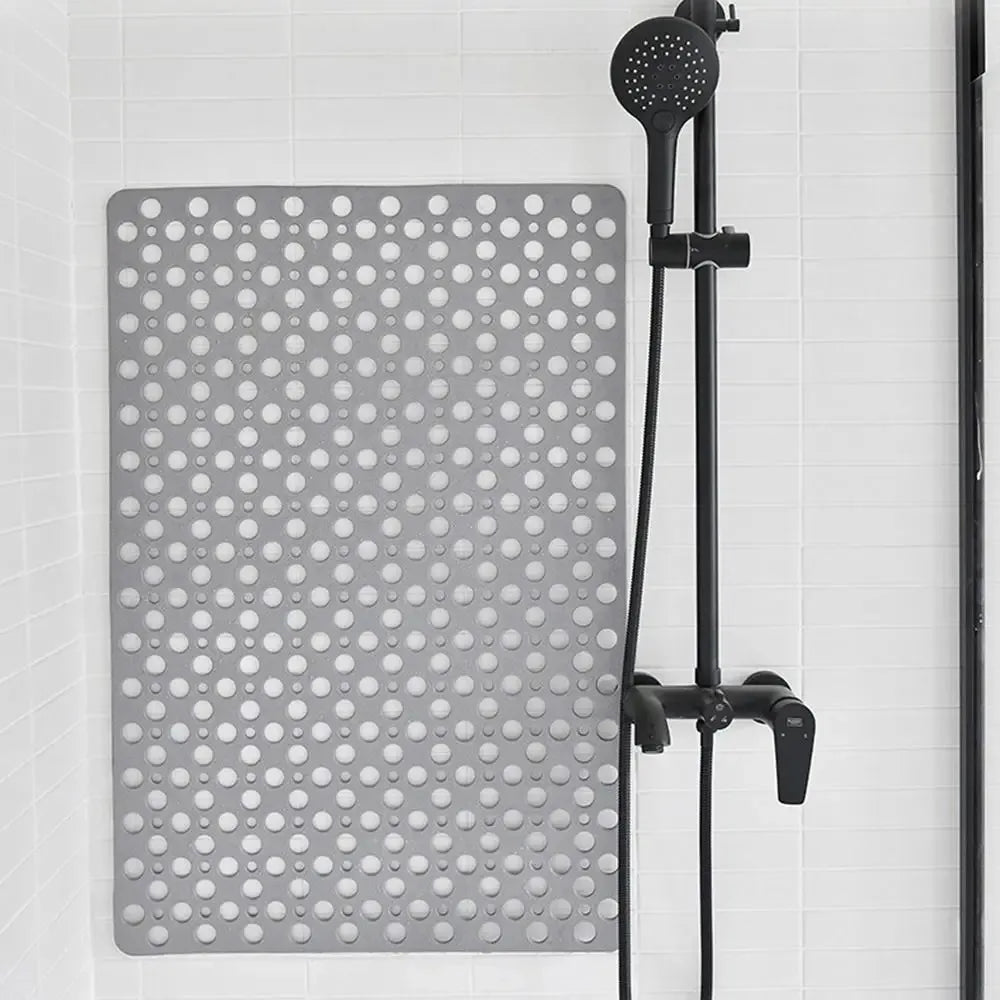 Non-Slip Bath Mat with Drain Holes – Easy Clean Bathtub Mat with Suction Cups for Bathroom Safety